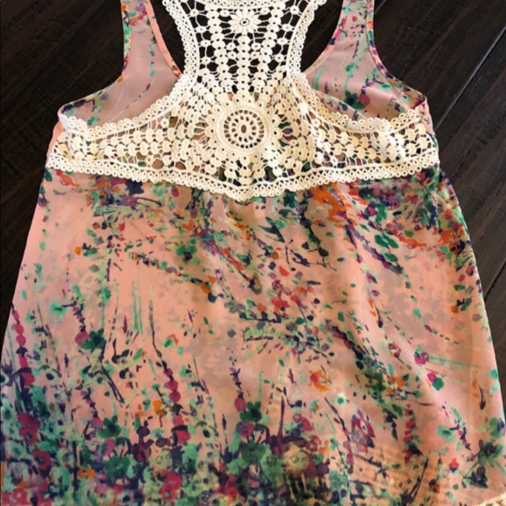 Collective Concepts Sheer Razor Back Tank - Picture 2 of 4